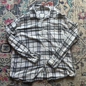 American Eagle flannel linen style shirt